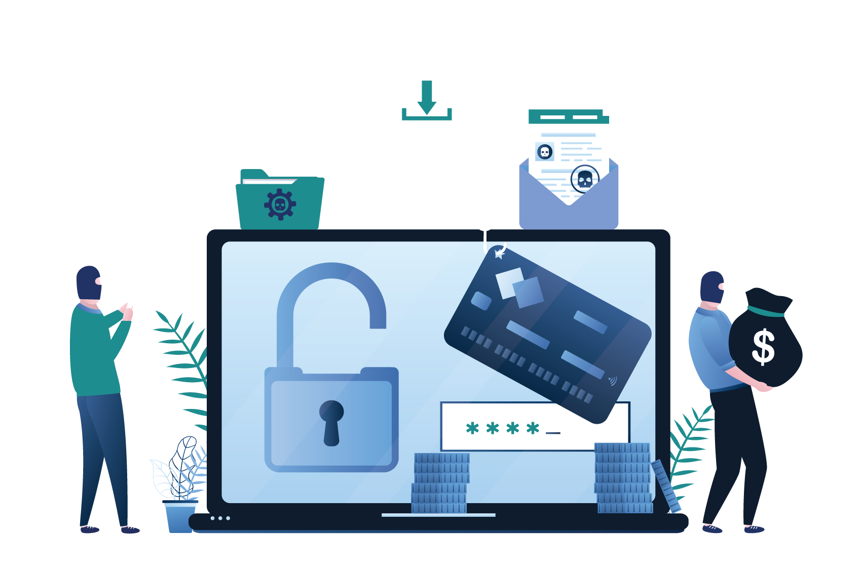Phishing simulación de ataque empresas